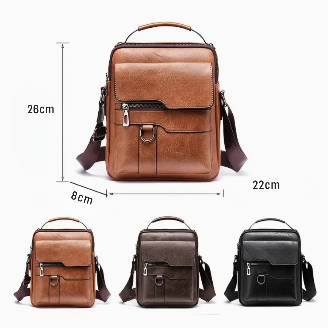 Roxton™: Bandolera de cuero para hombre