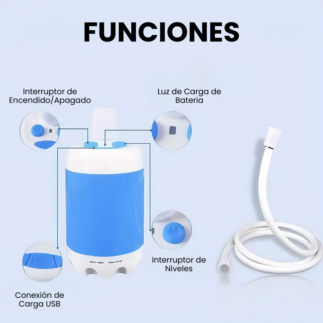 EasyShower: Ducha portátil recargable