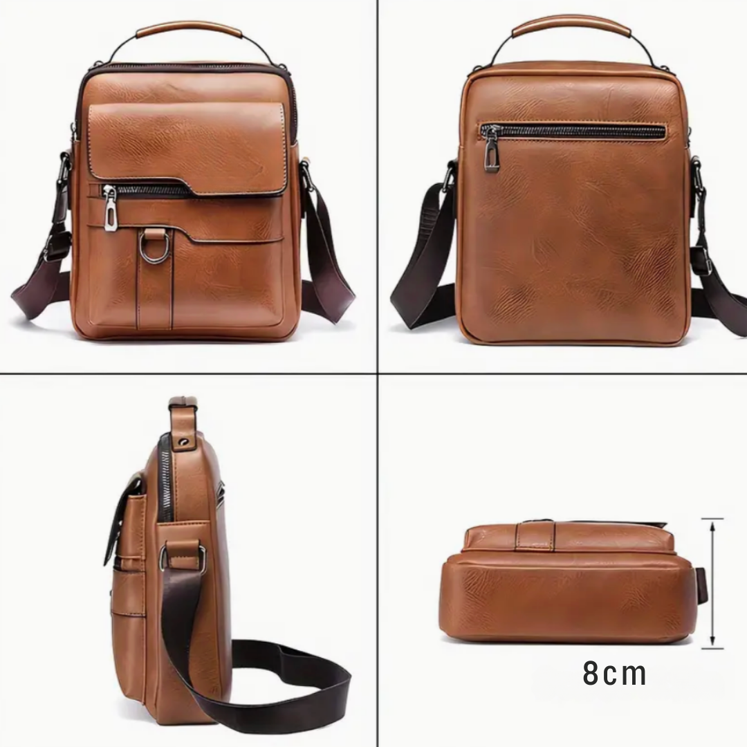 Roxton™: Bandolera de cuero para hombre