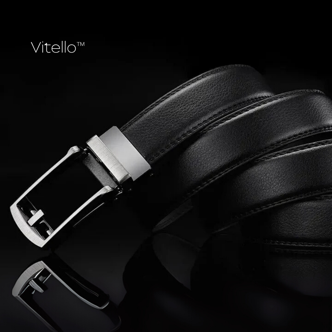 Vittelo| Cinturón ajustable de Cuero Genuino