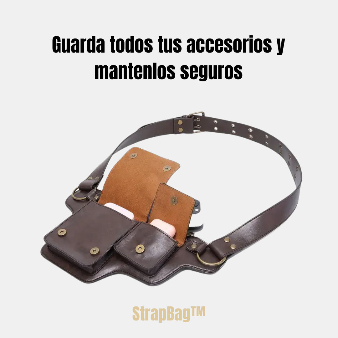 StrapBag: Cartuchera Ajustable de Piel
