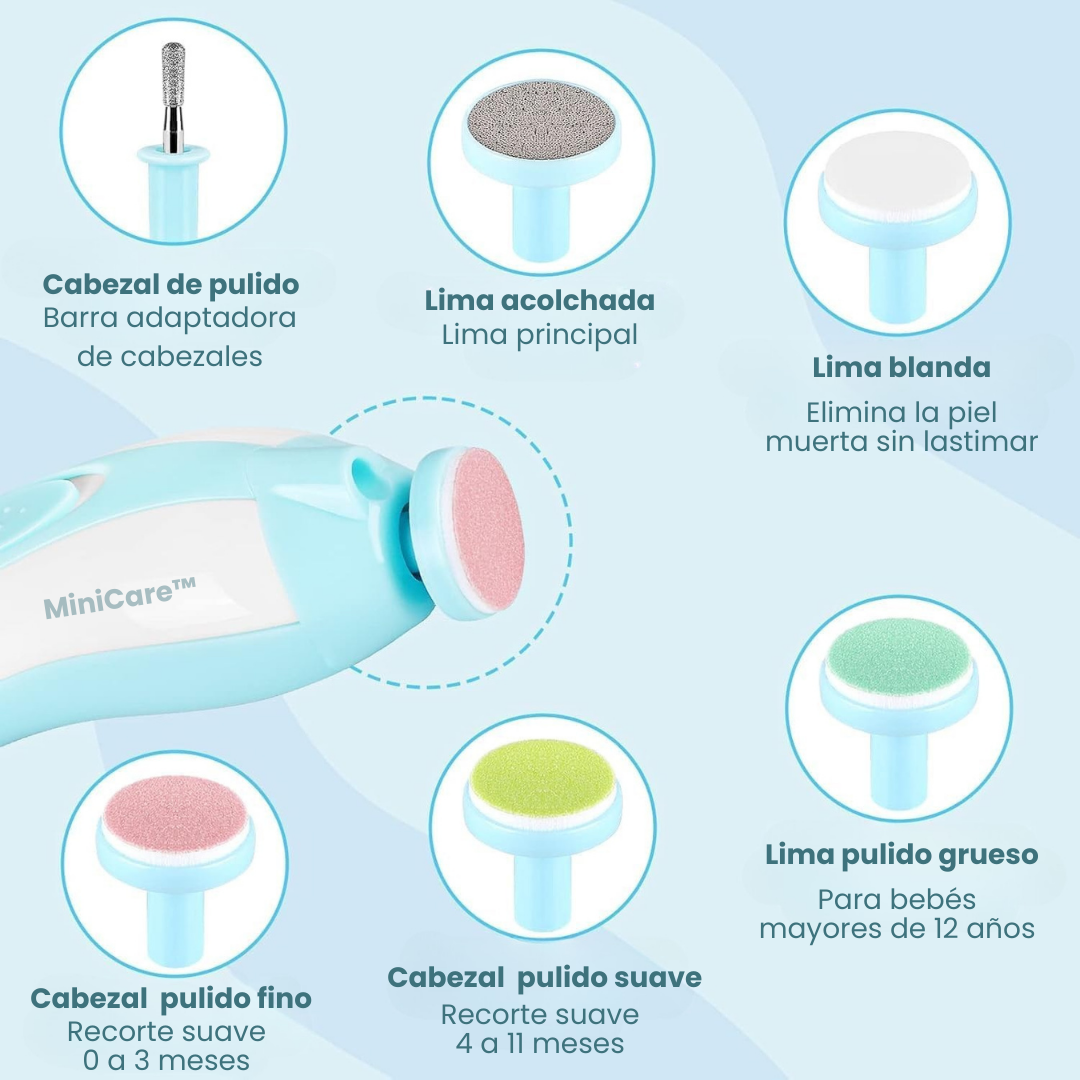 MiniCare: Lima eléctrica 6 en 1 Segura para Bebés