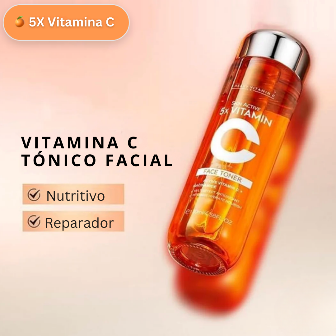 RadianceBoost™ – Tónico Facial Coreano con 5 Tipos de Vitamina C