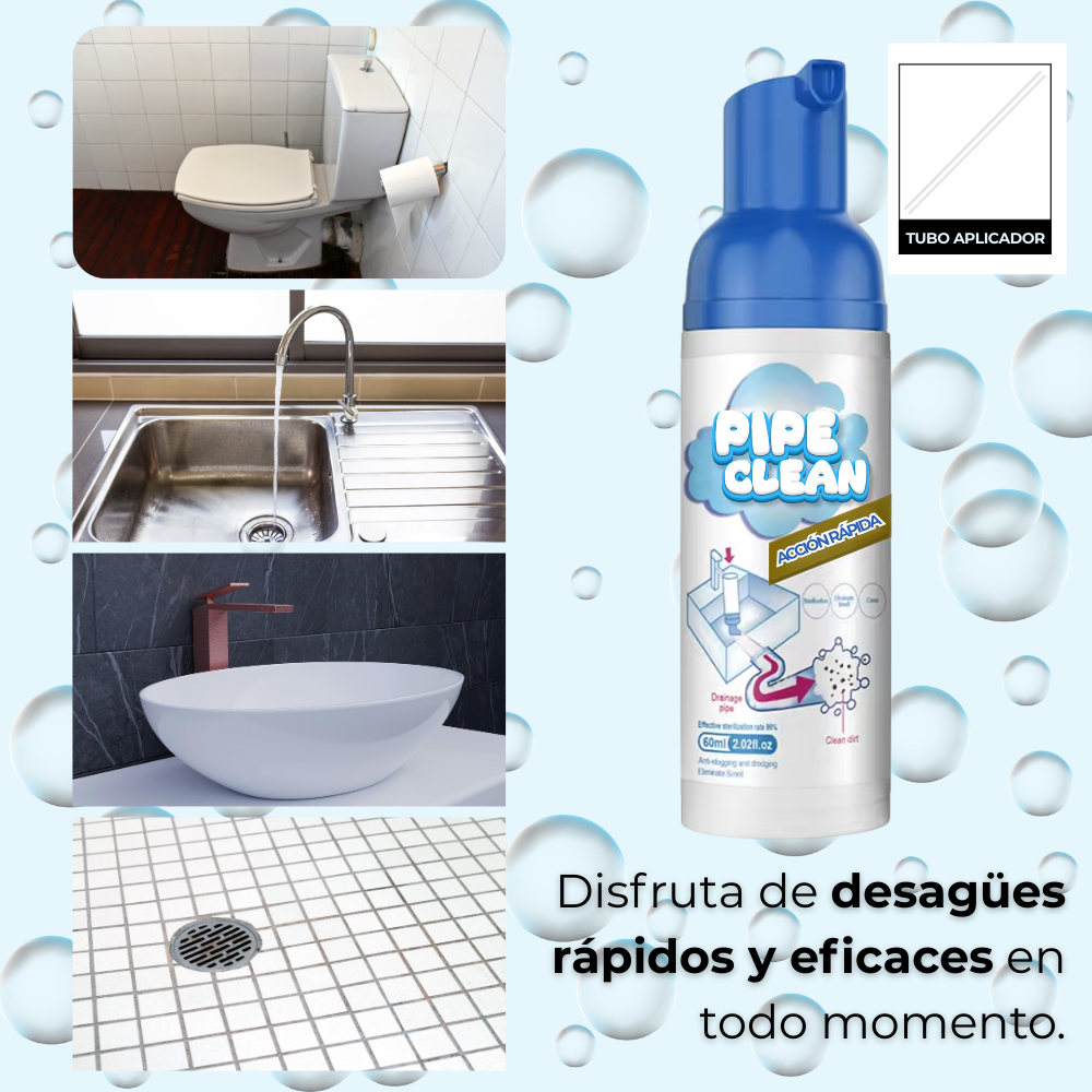 PipeClean | Espuma limpiadora de tuberías