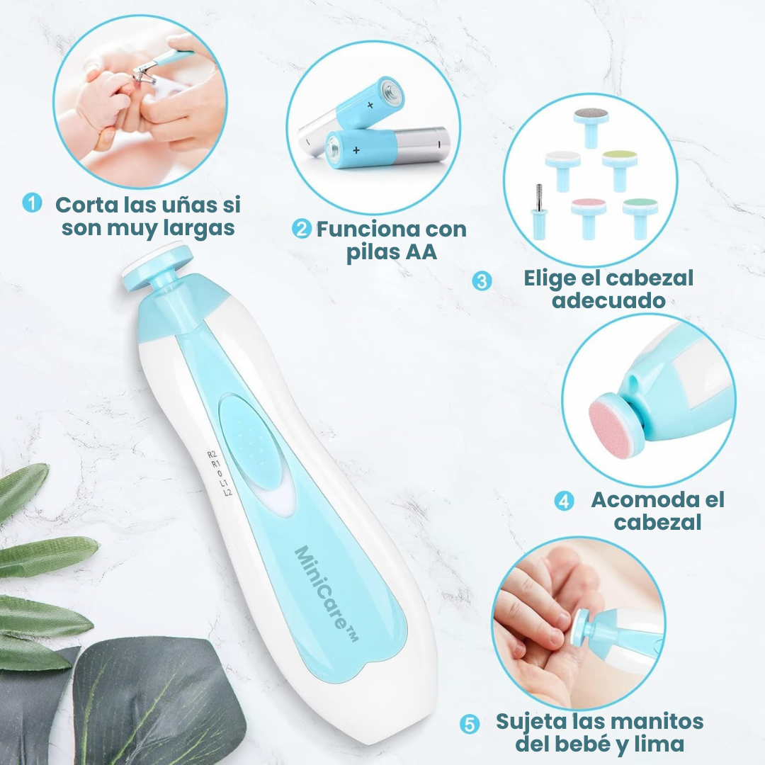 MiniCare: Lima eléctrica 6 en 1 Segura para Bebés