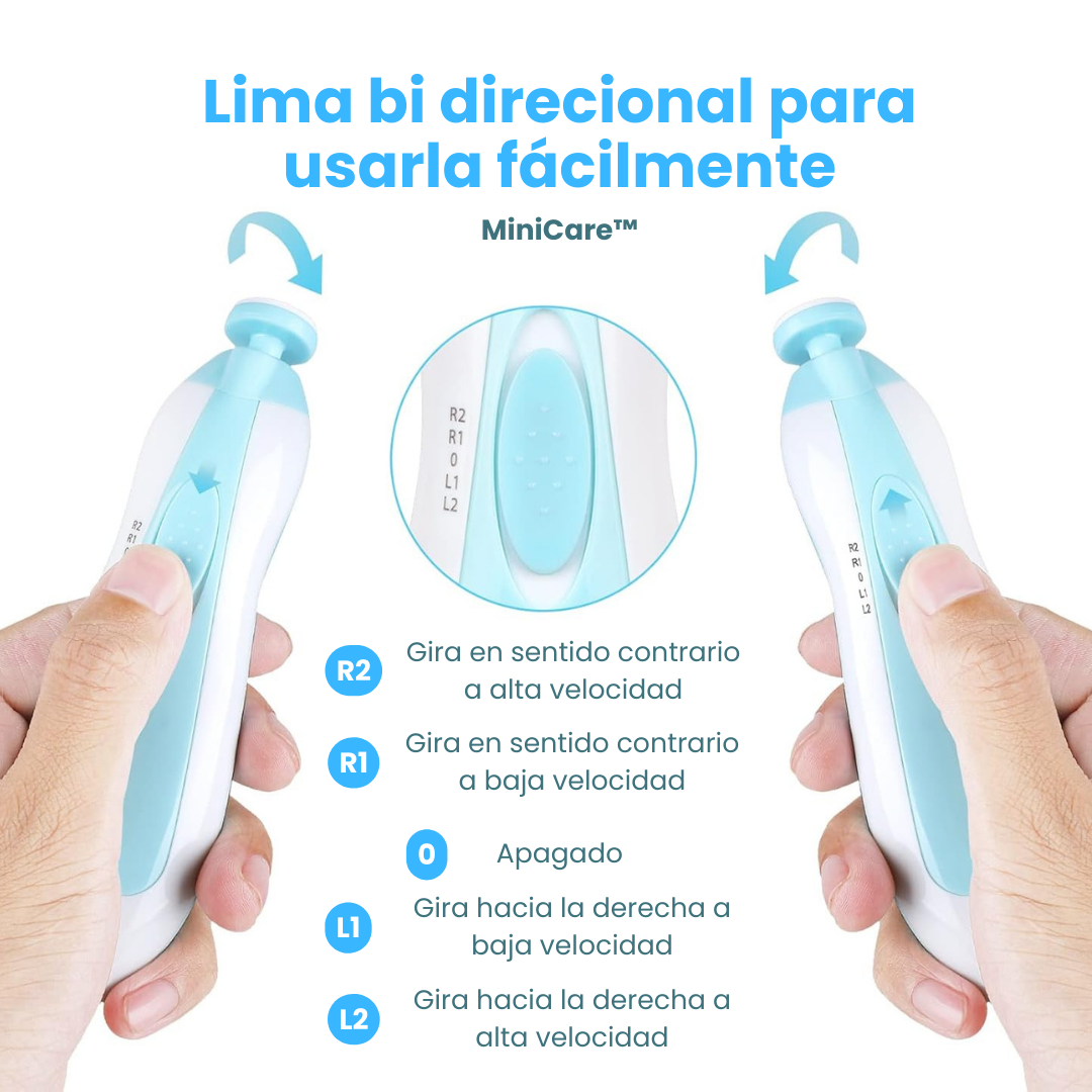 MiniCare: Lima eléctrica 6 en 1 Segura para Bebés