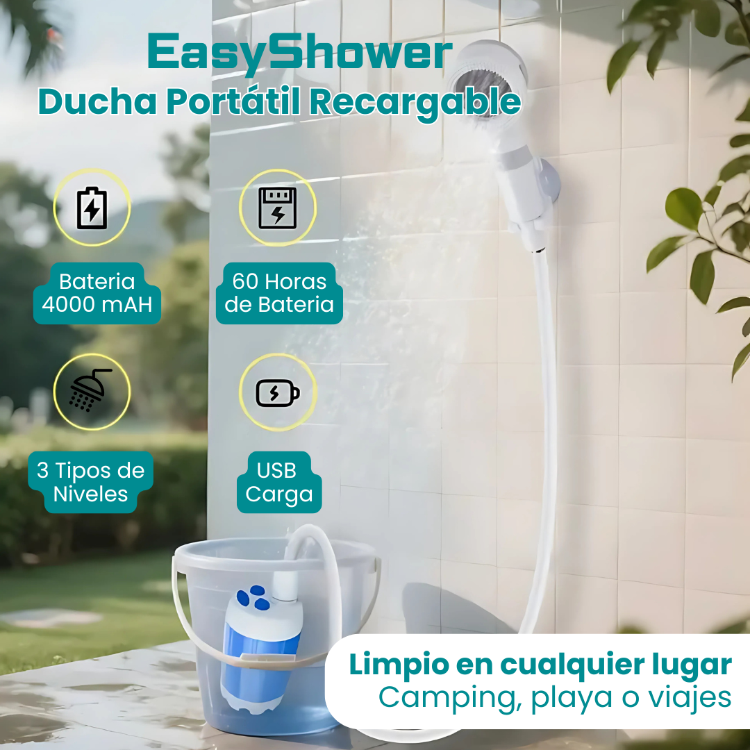 EasyShower: Ducha portátil recargable