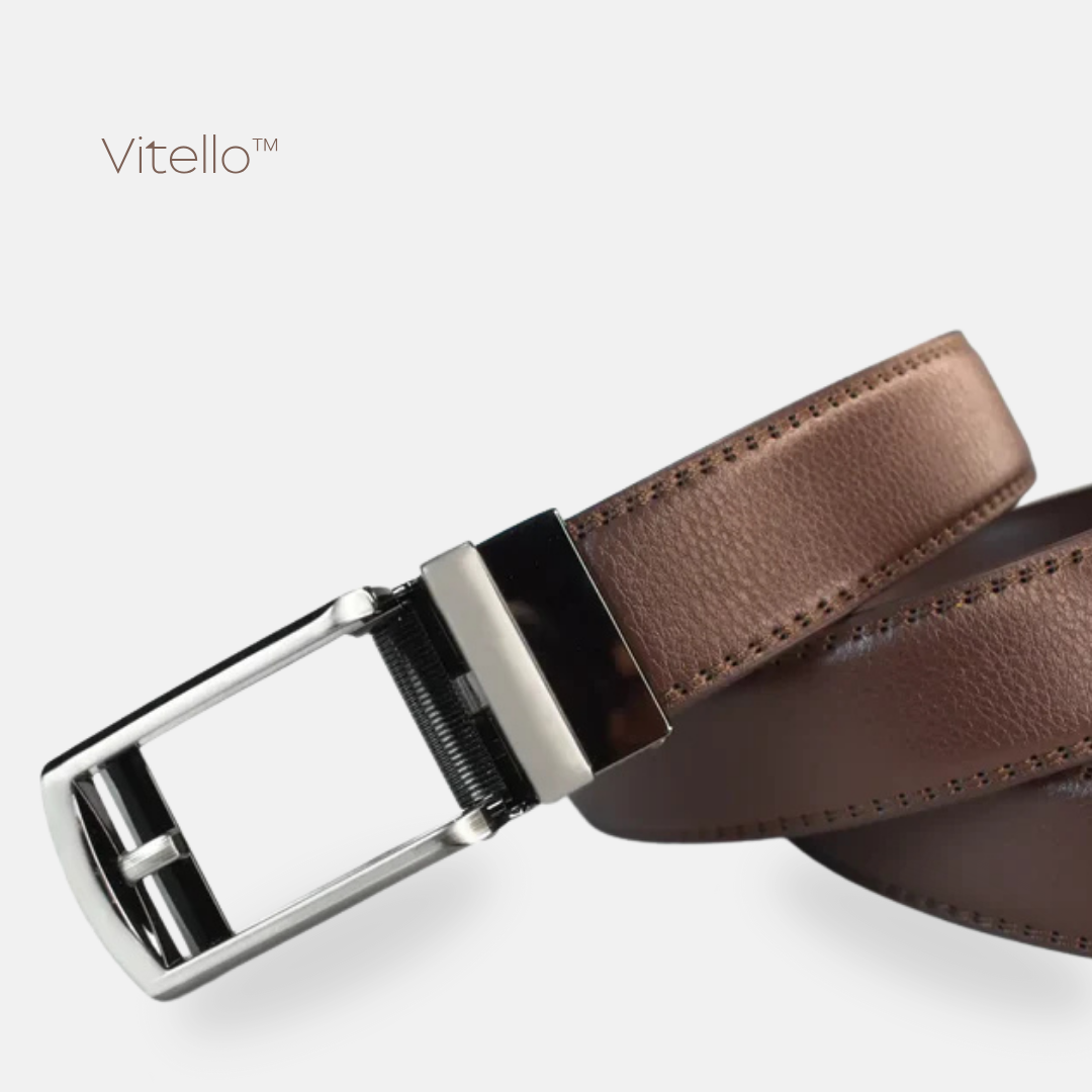 Vittelo| Cinturón ajustable de Cuero Genuino