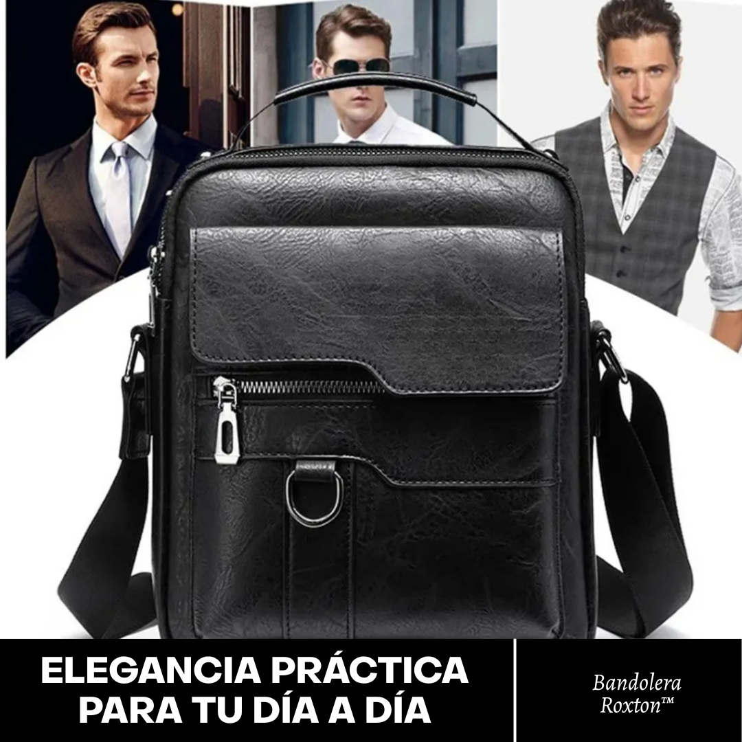 Roxton™: Bandolera de cuero para hombre