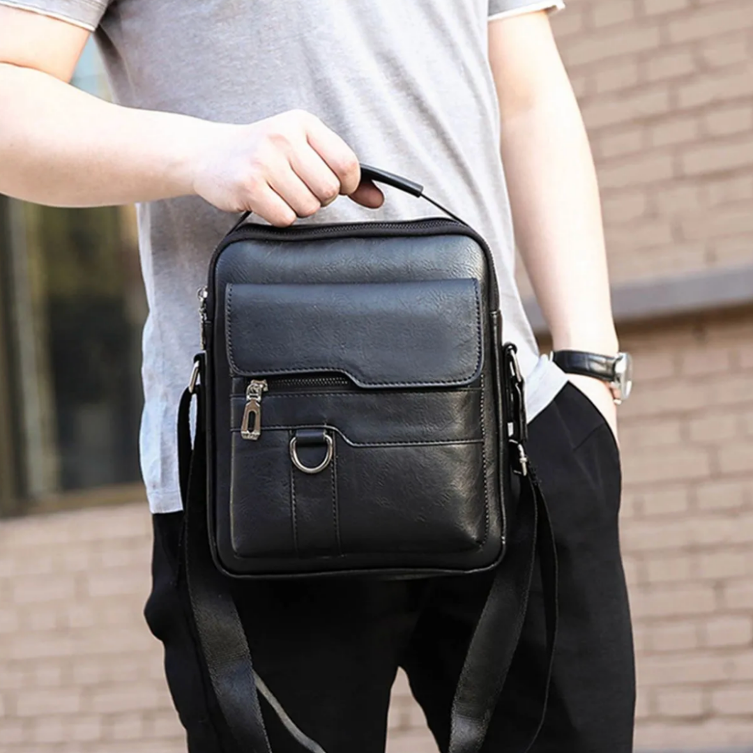 Roxton™: Bandolera de cuero para hombre