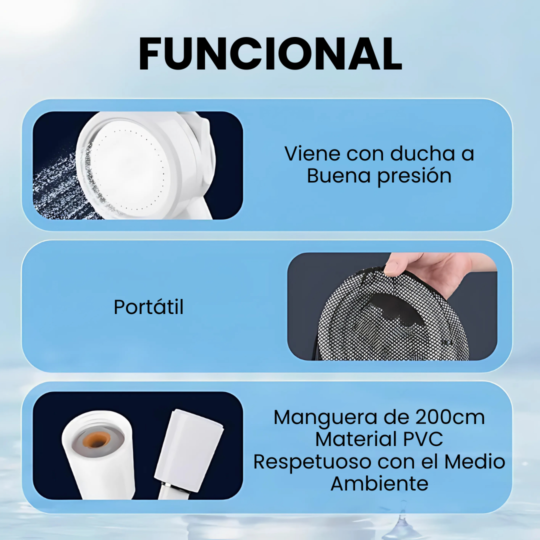 EasyShower: Ducha portátil recargable