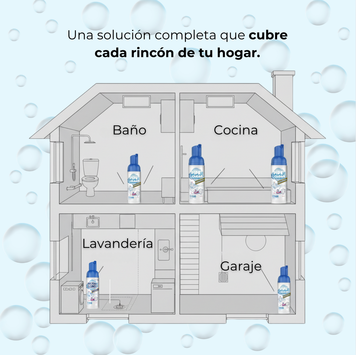 PipeClean | Espuma limpiadora de tuberías