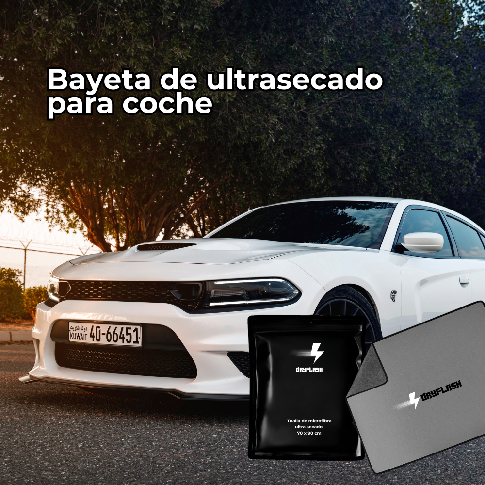 DryFlash: Bayeta de ultrasecado para coche