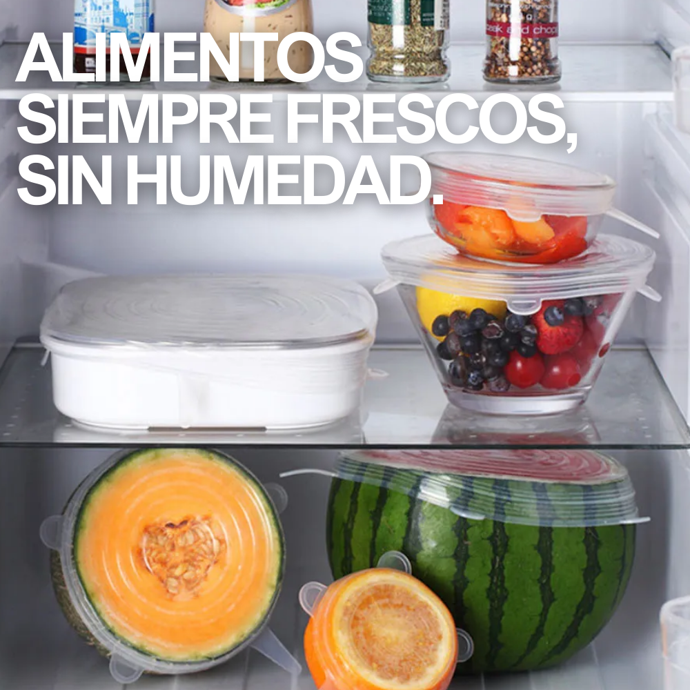 FreshFood | Fundas de silicona. Alarga la vida de tus alimentos