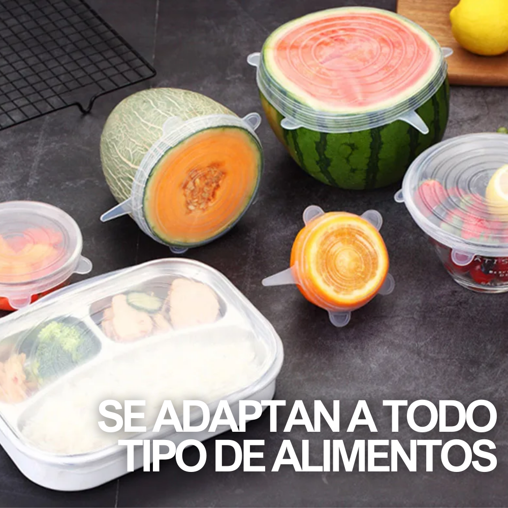 FreshFood | Fundas de silicona. Alarga la vida de tus alimentos
