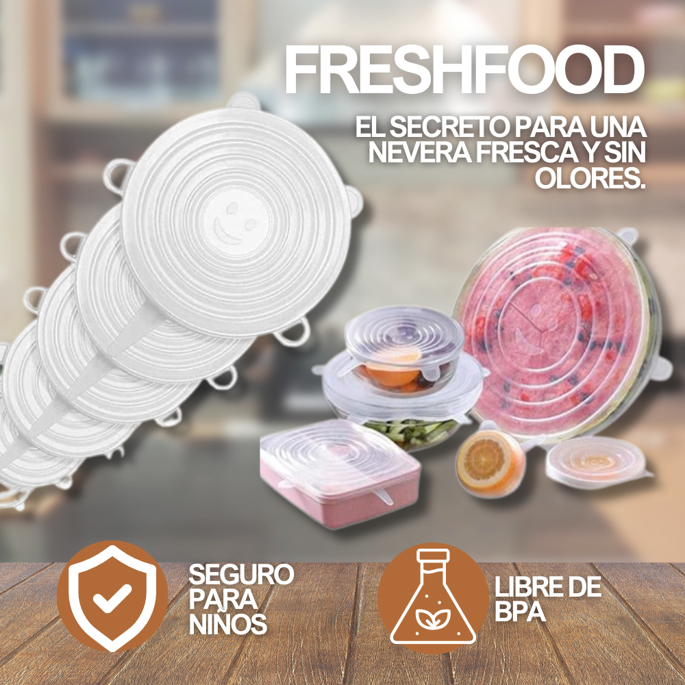 FreshFood | Fundas de silicona. Alarga la vida de tus alimentos