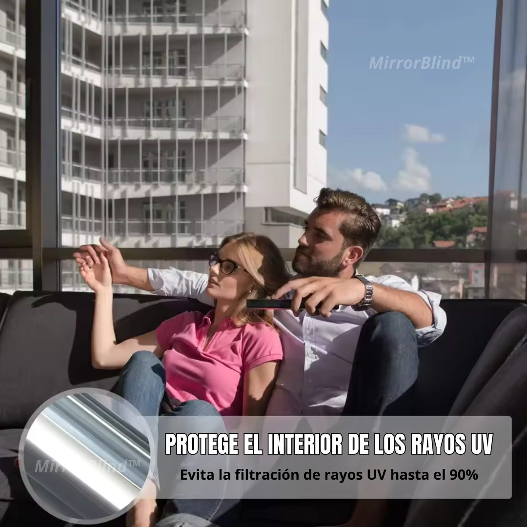 MirrorBlind: Film de Bloqueo Solar y Privacidad