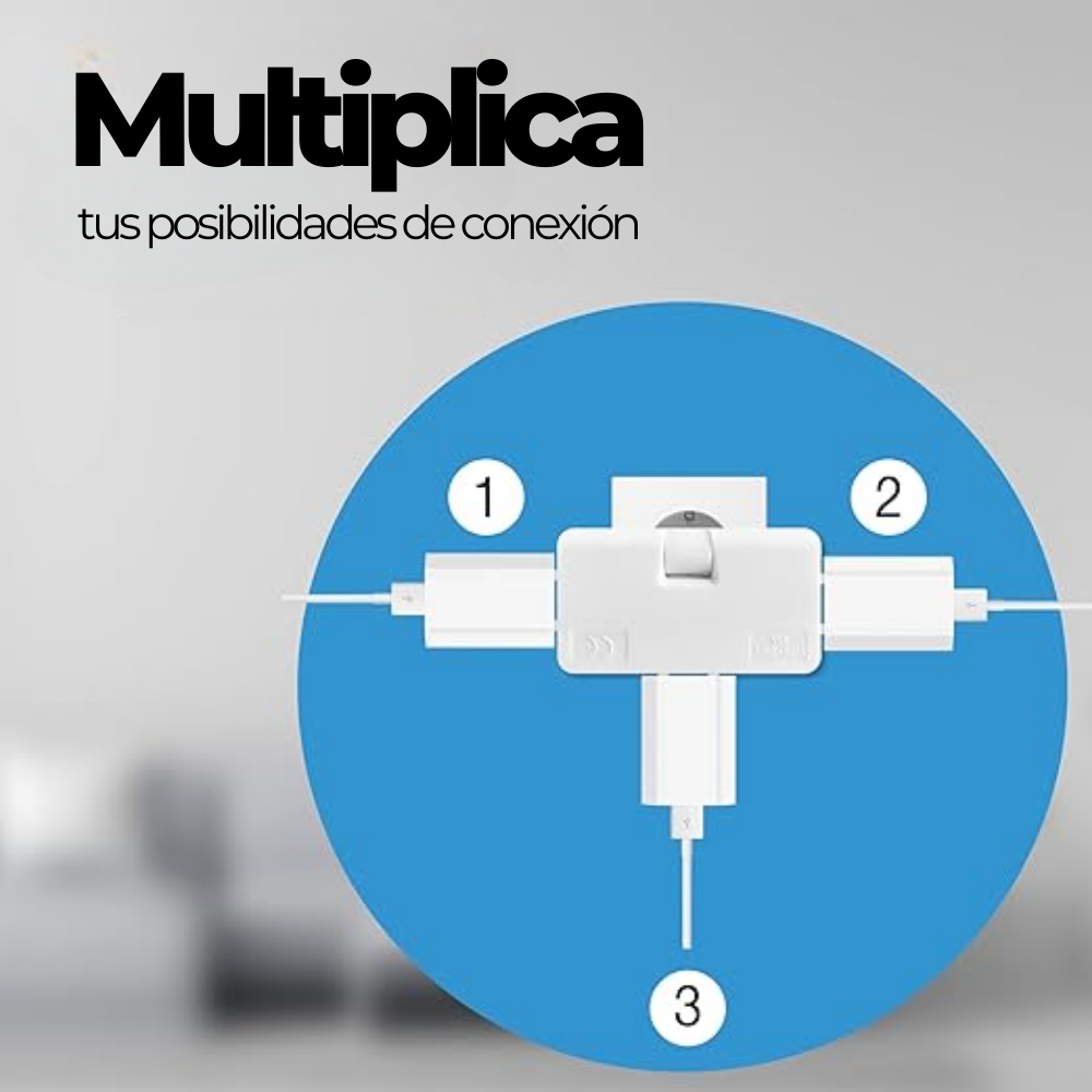PowerLink™ – Enchufe Múltiple Plano & Compacto