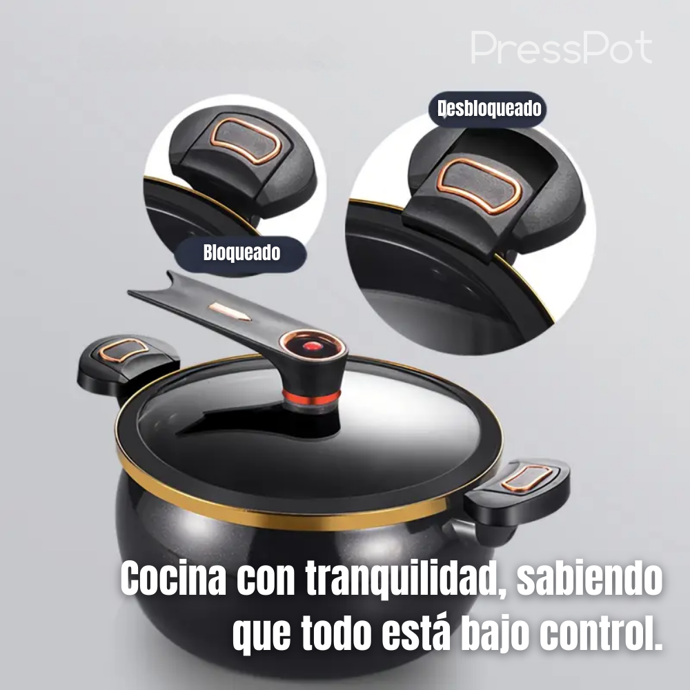 PressPot: Olla antiadherente multifunción de micropresión