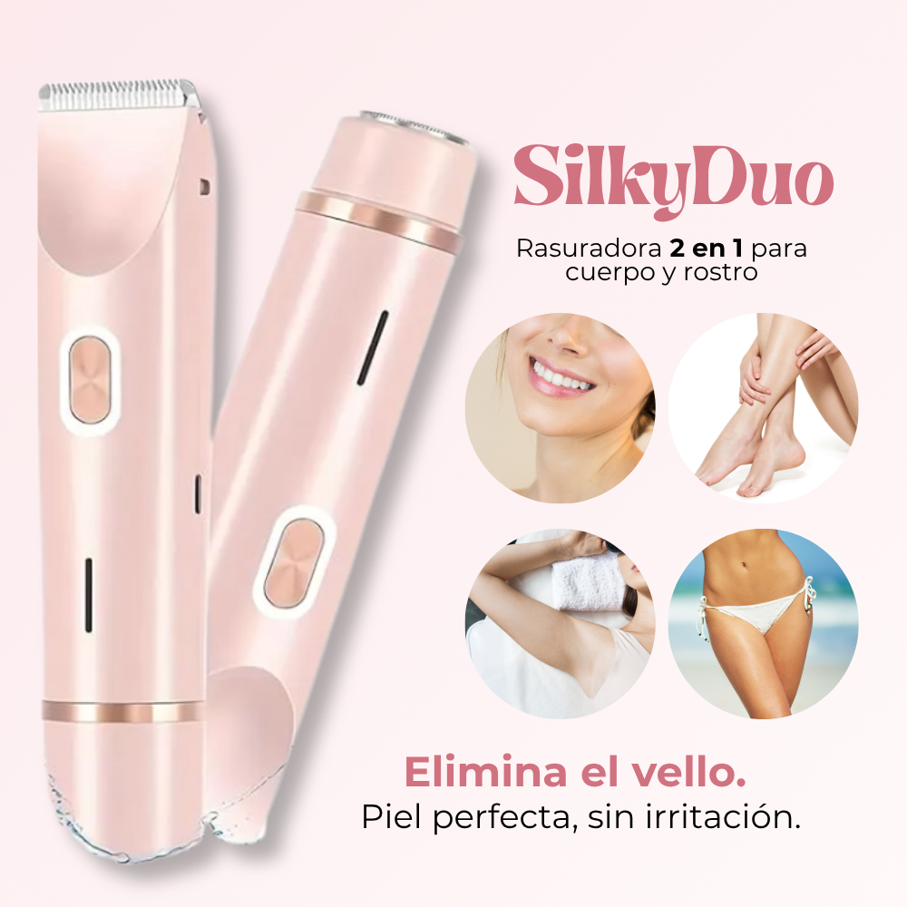 SilkyDuo l Rasuradora 2 en 1 para cuerpo y rostro