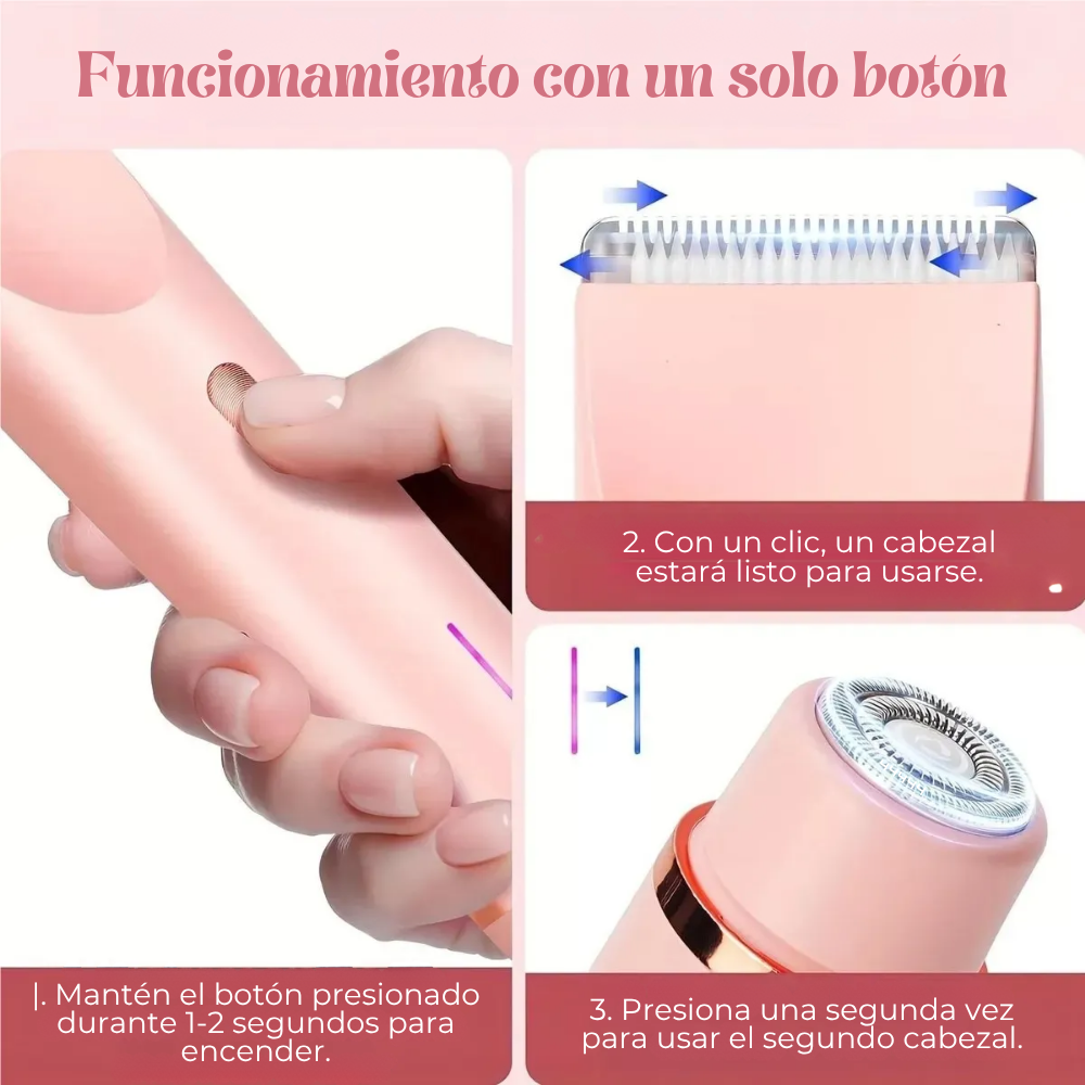 SilkyDuo l Rasuradora 2 en 1 para cuerpo y rostro
