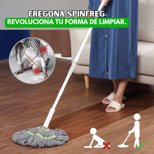 SpinFreg: Fregona giratoria de ultrasecado