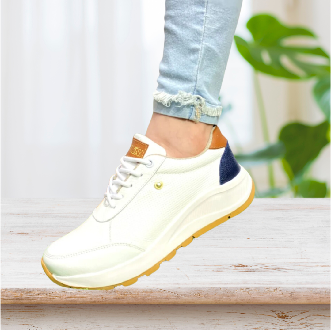 Angela Zapatillas de cuero de mujer