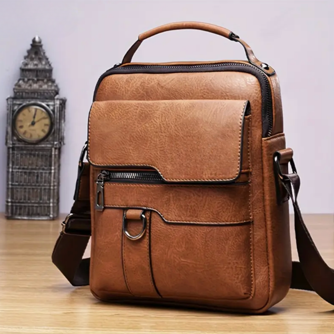 Roxton™: Bandolera de cuero para hombre