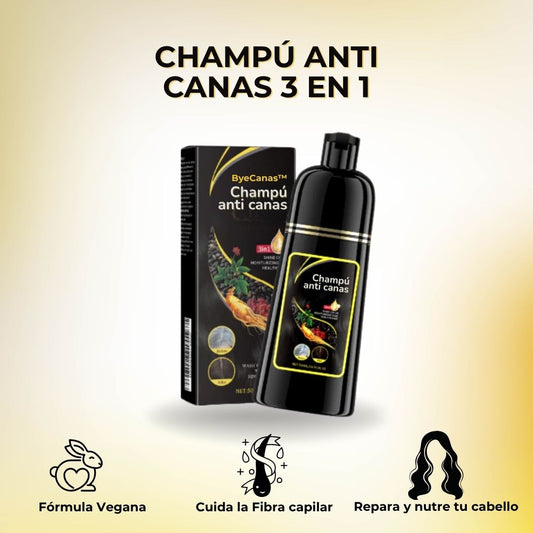 ByeCanas| Champú 3 en 1 Anti Canas