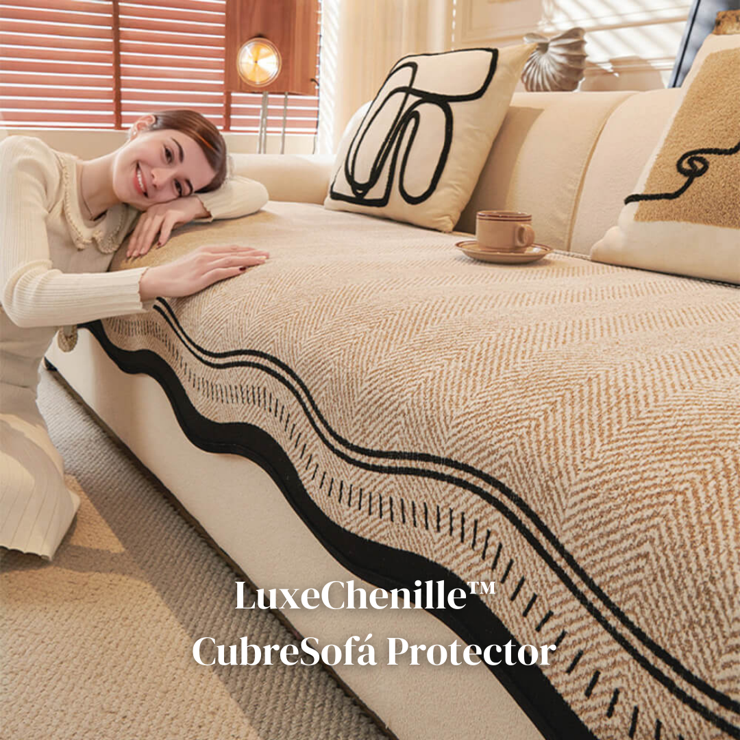 LuxeChenille: CubreSofá Protector