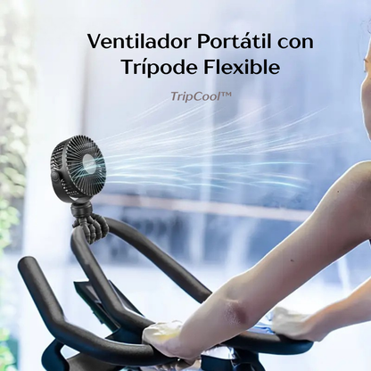 TripCool| Ventilador Portátil con Trípode Flexible