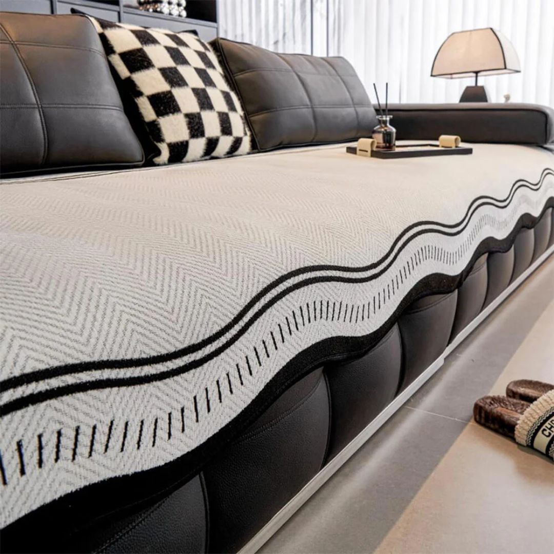 LuxeChenille: CubreSofá Protector