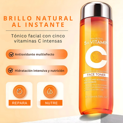RadianceBoost™ – Tónico Facial Coreano con 5 Tipos de Vitamina C