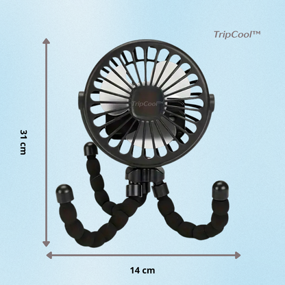 TripCool| Ventilador Portátil con Trípode Flexible