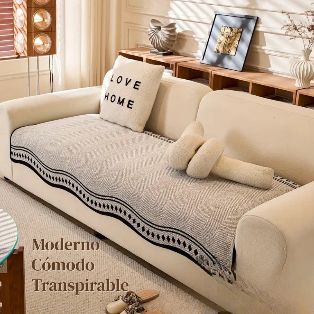 LuxeChenille: CubreSofá Protector