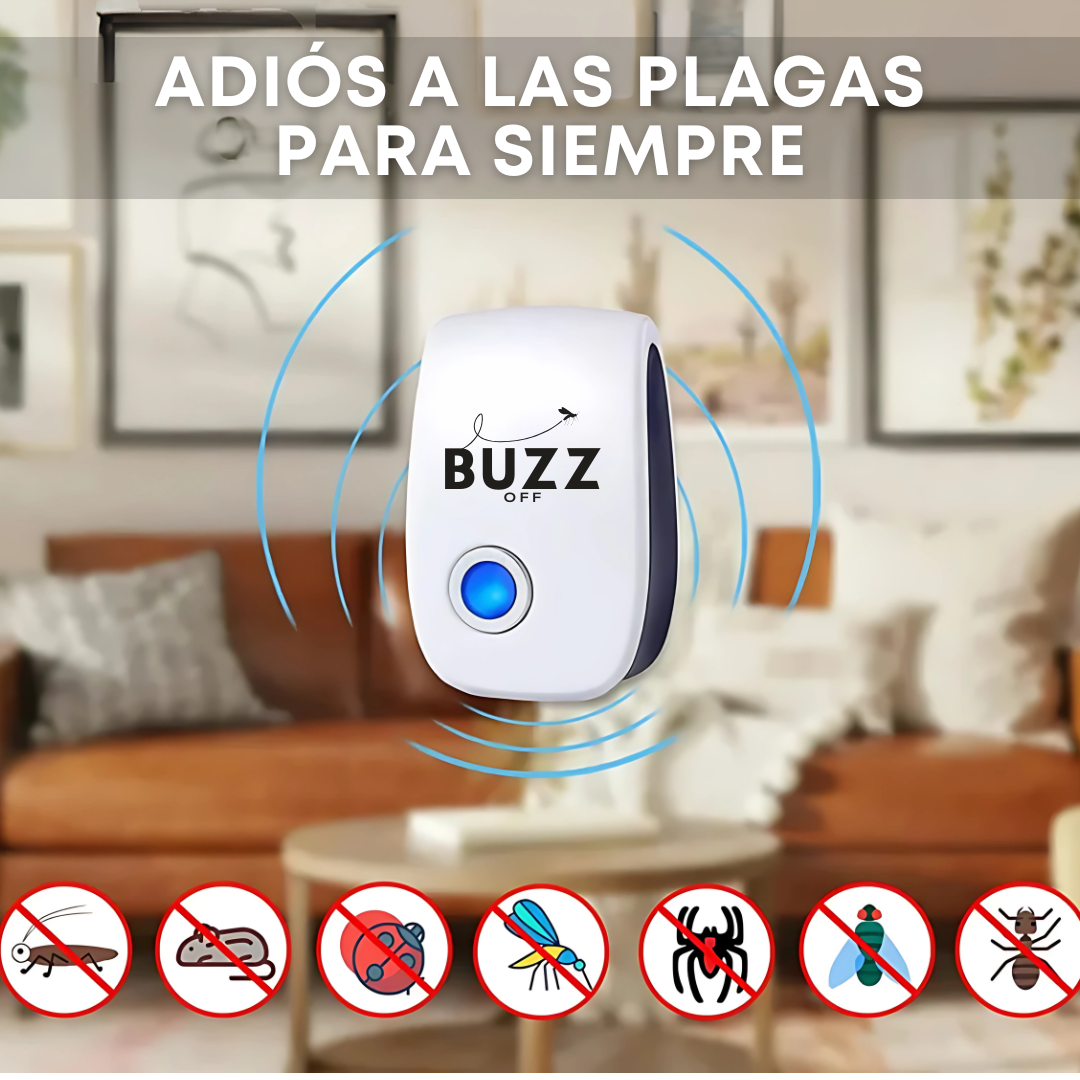 BuzzOff ® | Repelente eléctrico de plagas domésticas