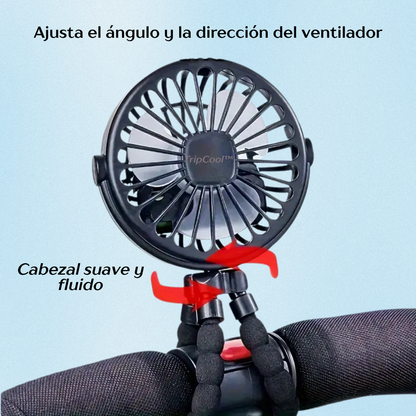 TripCool| Ventilador Portátil con Trípode Flexible