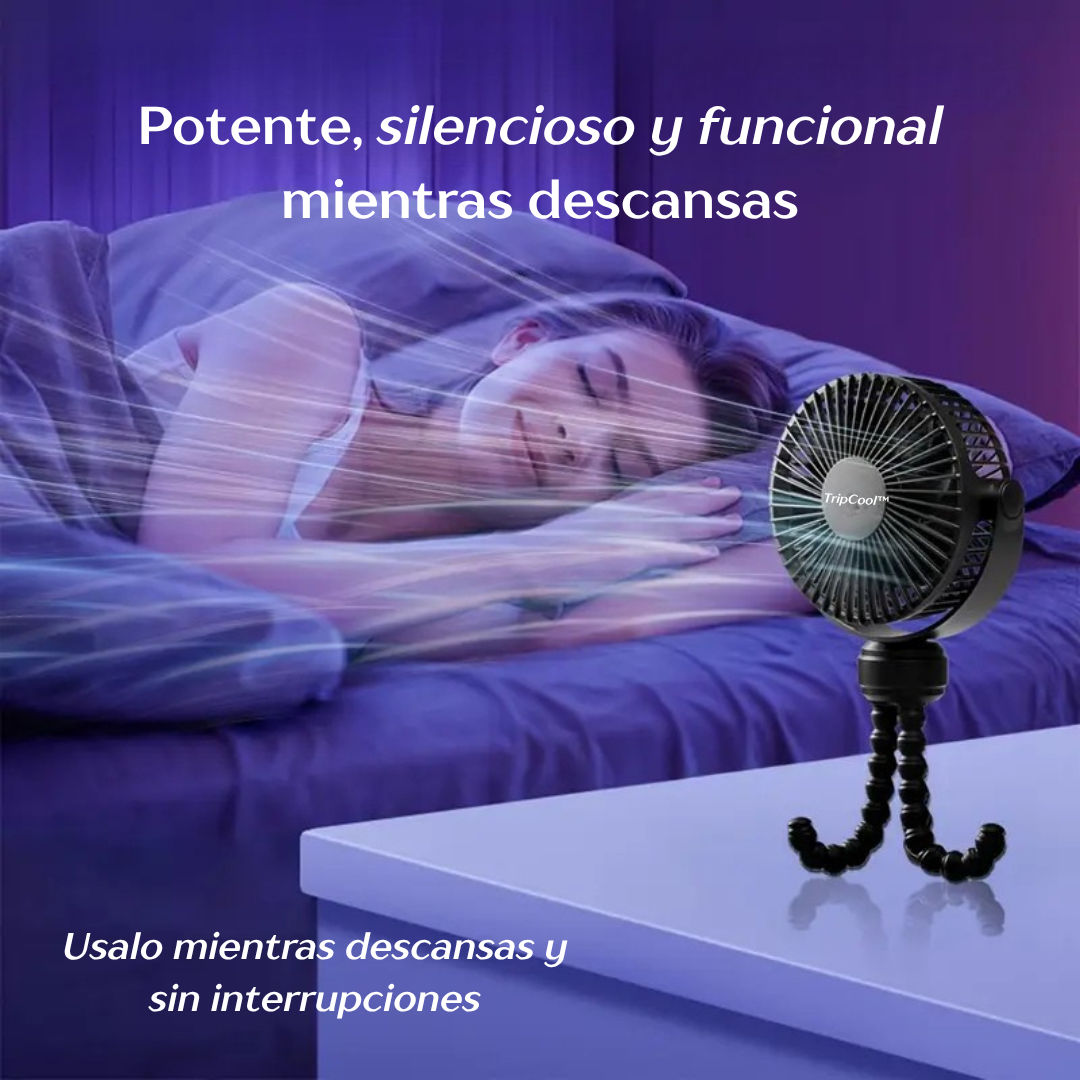 TripCool| Ventilador Portátil con Trípode Flexible