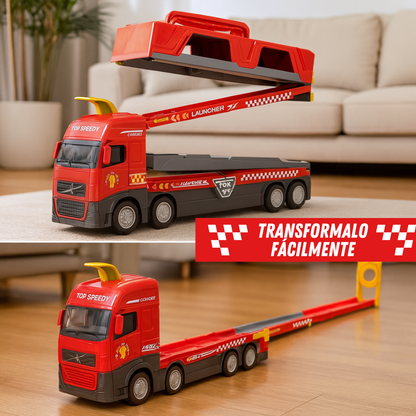 SpeedTrack | Mega Camión con Pista de Carreras Plegable