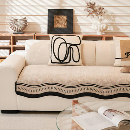 LuxeChenille: CubreSofá Protector