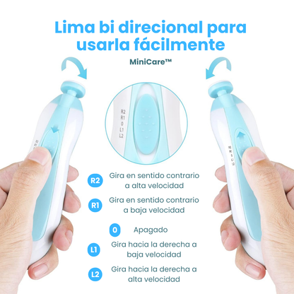 MiniCare: Lima eléctrica 6 en 1 Segura para Bebés