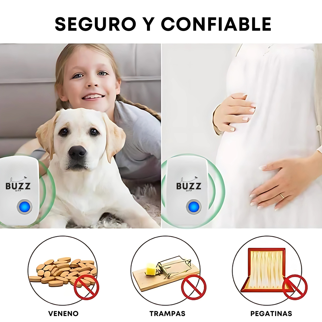 BuzzOff ® | Repelente eléctrico de plagas domésticas