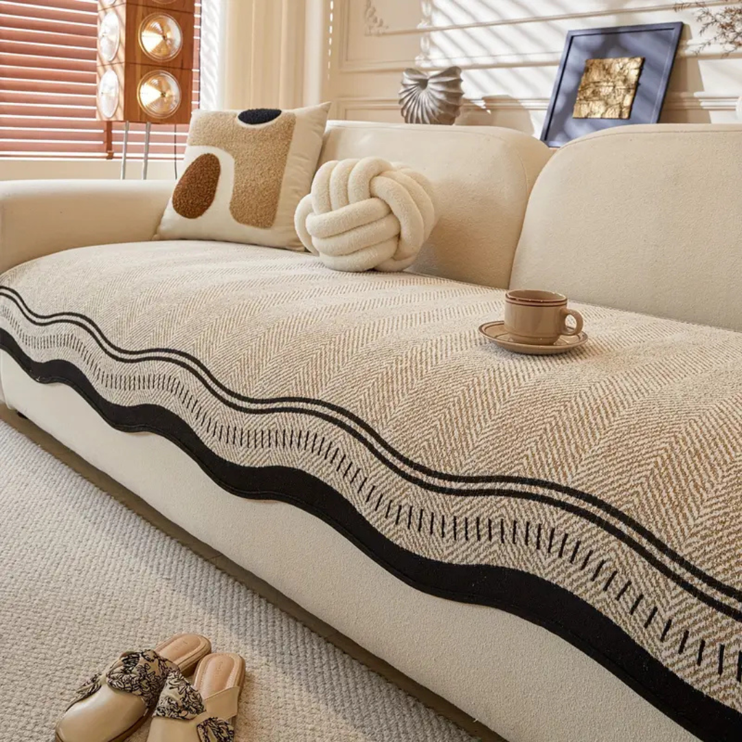 LuxeChenille: CubreSofá Protector