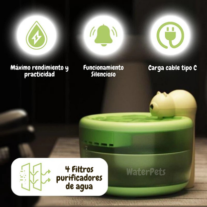 WaterPets: Bebedero filtrante para mascotas