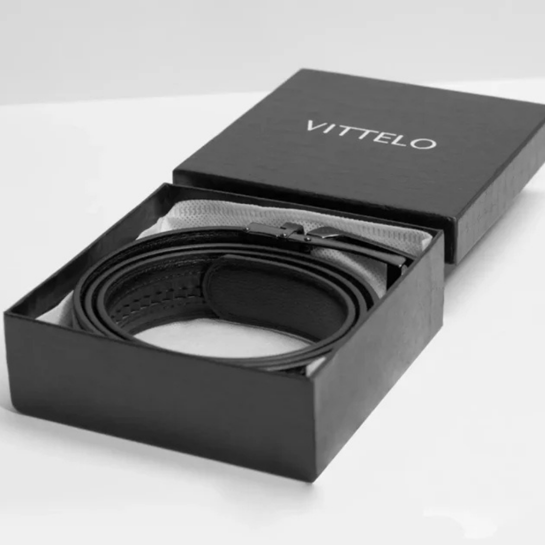 Vittelo| Cinturón ajustable de Cuero Genuino