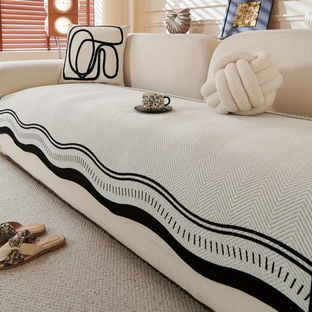 LuxeChenille: CubreSofá Protector