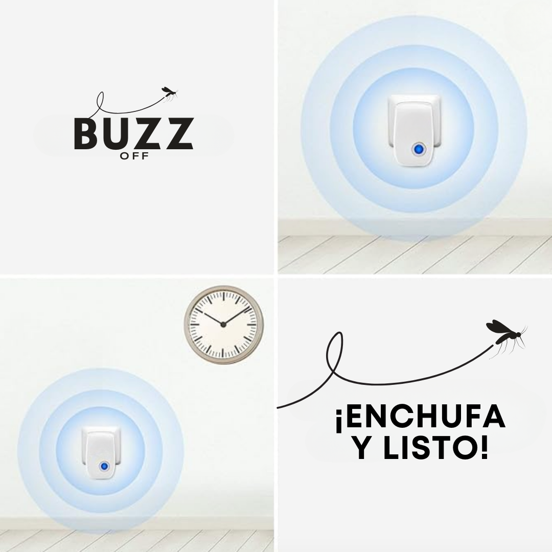BuzzOff ® | Repelente eléctrico de plagas domésticas
