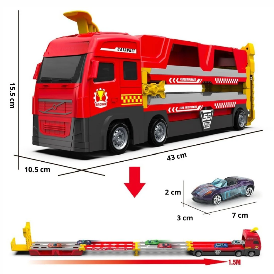 SpeedTrack | Mega Camión con Pista de Carreras Plegable