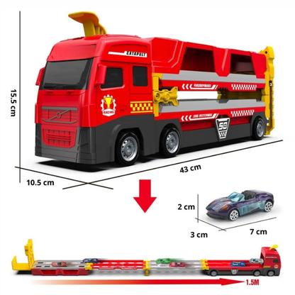 SpeedTrack | Mega Camión con Pista de Carreras Plegable