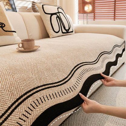 LuxeChenille: CubreSofá Protector